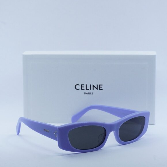 FINAL PRICE NEW CELINE CL40245U 78A SHINY LILAC / GREY SUNGLASSES - Picture 8 of 11